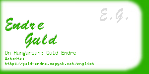 endre guld business card